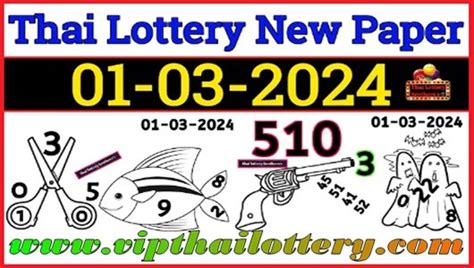 Thai Government Lottery First Paper Full Tips 16th March 2024.